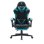 Chaise de jeu Tempest Shake avec repose-pieds et massage turquoise