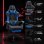 Tempest Shake Silla Gaming con Reposapiés y Masaje Negra/Azul Tela Transpirable