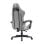 Chaise de jeu Tempest Shake avec repose-pieds et massage en tissu respirant gris/blanc
