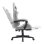 Chaise de jeu Tempest Shake avec repose-pieds et massage en tissu respirant gris/blanc