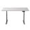 Scrivania Sit/Stand motorizzata Kimex 120x75 cm, altezza 62-128 cm, piano bianco/base grigia, collegata