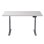 Bureau assis/debout motorisé Kimex 150x75cm, hauteur 62-128cm, plateau blanc/base grise, connecté