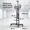 Onkron TS1881E-B Soporte TV 50"-86", 90kg max, VESA 800x500, Motorizado, Altura Regulable, Negro