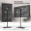 Onkron TS5065-B Soporte TV Giratorio 30"-60" Cristal Templado Hasta 41Kg Vesa 400x400 Negro