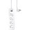 Philips SPN1142WA/10 Multipresa con interruttore 4 prese 2 m Bianco