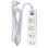 Philips SPN1142WA/10 Multipresa con interruttore 4 prese 2 m Bianco