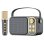 Klack Karaoke Retro Altavoz Subwoofer con Micrófono Bluetooth 10W Negro