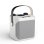 Klack Karaoke Altavoz Subwoofer con Doble Micrófono Bluetooth 100W Cambiador de Voz Plata
