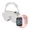Klack Pack Smartwatch Watch 9 Max + Auriculares Bluetooth Klack Pro Rosa/blanco
