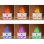 Klack Humidificador y Difusor de Aromaterapia con Sal de Cristal Efecto Llama y Ultrasónico Blanco