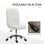 Vinsetto Silla de Oficina sin Brazos Blanco