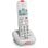 SPC Comfort Kairo Téléphone fixe sans fil pour seniors compatible avec appareils auditifs Blanc