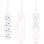 Nanocable Regleta de Enchufes con 4 Tomas Tipo F 1.4m Blanco