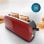 Grille-pain Cecotec Toastin' time 850 Red Long ranure large inox 2 tranches 850W