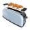 Tostadora Cecotec Toastin' time 850 Blue Long 2 Schlitze Edelstahl 850W Blau