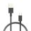 Nubbeh Borealis Cable USB-A a USB-C de Silicona Líquida 1.5m 3a 18W Negro