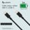 Nubbeh Borealis Cable USB-C a USB-C de Silicona Líquida 1.5m 3a 60W Negro