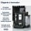 DeLonghi Rivelia Cafetera Superautomática con Molinillo Integrado 19 Bares Negra