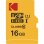 Carte mémoire Kodak Premium Perfomance MicroSDHC 16GB Classe 10 avec adaptateur