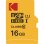 Carte mémoire Kodak Premium Perfomance MicroSDHC 16GB Classe 10 avec adaptateur