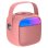 Cool Mini Enceinte Bluetooth Karaoké avec Karaoké 6W + Microphone Rose
