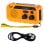 Adler AD 1197 Radio Solar Portátil con Linterna Naranja