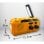 Adler AD 1197 Radio Solar Portátil con Linterna Naranja