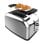 Toaster Cecotec Toastin' time 850 Inox 2 Scheiben Kurze Schlitze Edelstahl 850W Brötchenaufsatz