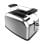 Cecotec Toastin' time 850 Inox Tostapane 2 Fette Corte e Supporto per Rullini 850W in Argento