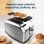 Cecotec Toastin' time 850 Inox Tostapane 2 Fette Corte e Supporto per Rullini 850W in Argento