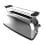 Cecotec Toastin' time 850 Inox Long Tostador 1 Rebanada Larga y Soporte para Panecillos en Plata