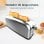 Toaster Cecotec Toastin' time 850 Inox Long Edelstahl 850W lange breite Slot
