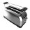 Cecotec Toastin' time 1500 Inox Tostadora con 2 Rebanadas Largas y Soporte de Panecillos en Plata