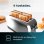 Cecotec Toastin' time 1500 Inox Tostadora con 2 Rebanadas Largas y Soporte de Panecillos en Plata