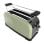 Cecotec Toastin' time 1500 Green Tostadora con 2 Rebanadas Largas y Soporte de Panecillos en Verde