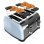 Cecotec Toastin' time 1700 Double Blue Tostadora 4 Rebanadas Cortas y Soporte de Panecillos Azul