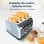 Cecotec Toastin' time 1700 Double Blue Tostadora 4 Rebanadas Cortas y Soporte de Panecillos Azul