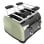 Cecotec Toastin' time 1700 Double Green Tostadora 4 Rebanadas Cortas y Soporte de Panecillos Verde