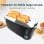 Grille-pain Cecotec Toast&Taste Extra Double B 4 tranches 1350W Acier inoxydable