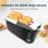 Cecotec Toast&Taste Extra Double N Tostador 2 Rebanadas y Función Descongelar 1350W Negro