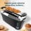 Cecotec Toast&Taste Extra Double N Tostador 2 Rebanadas y Función Descongelar 1350W Negro