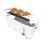 Tostapane Cecotec Toast&Taste Extra W Bianco 1000W con Supporto Panini e Scongelamento