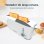 Cecotec Toast&Taste Extra W Tostador 1 Rebanada Larga, Elevación Panecillos y Descongela Blanco