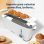 Cecotec Toast&Taste Extra W Tostador 1 Rebanada Larga, Elevación Panecillos y Descongela Blanco