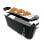 Cecotec Toast&Taste Extra B Tostador 1 Rebanada Larga, Elevación Panecillos y Descongela Negro