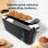 Cecotec Toast&Taste Extra B Tostador 1 Rebanada Larga, Elevación Panecillos y Descongela Negro