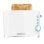 Grille-pain Cecotec Toast&Taste Double W 2 tranches 650W extra-élévation blanc