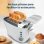 Grille-pain Cecotec Toast&Taste Double W 2 tranches 650W extra-élévation blanc