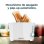 Grille-pain Cecotec Toast&Taste Double W 2 tranches 650W extra-élévation blanc