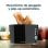 Cecotec Toast&Taste Double B Tostador 2 Rebanadas con Elevación de Panecillos y Descongela Negro